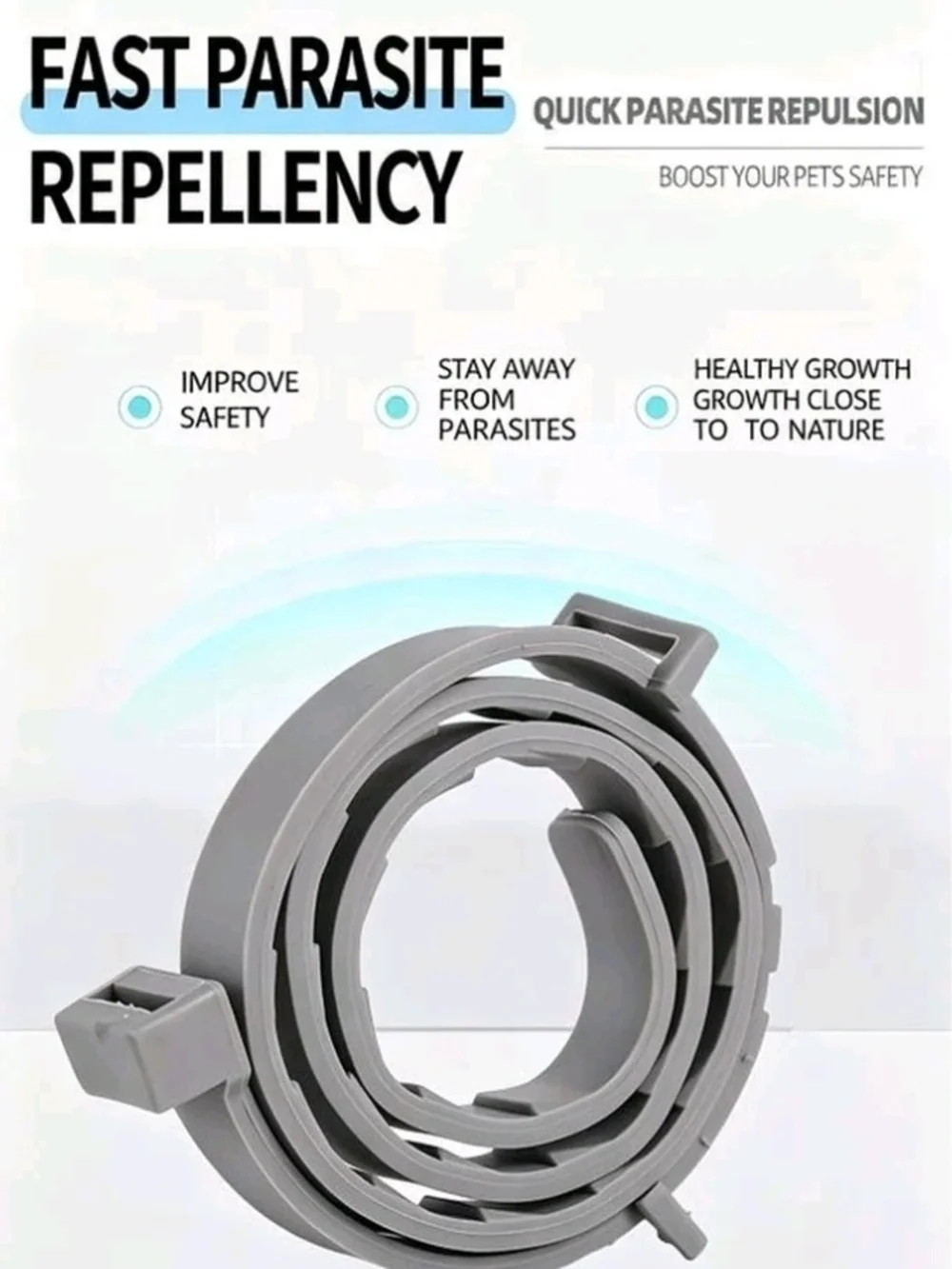Two Pink Dog Collar - Comfortable Waterproof Pet Collar